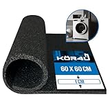 kör4u Premium Antivibrationsmatte 60x60x1cm, zuschneidbar, Schallschutzmatte, Gummimatte, Schwingungsdämpfer, geeignet als Waschmaschinenunterlage