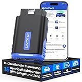 OBD2 Bluetooth Adapter Für iOS & Android, MUCAR DriverScan OBD2 Diagnosegerät Mit Volle Systemdiagnose+15 Reset-Funktion, Diagnosegerät Auto Für BI-Direktionale Steuerung/Exklusive APP/Batterietest