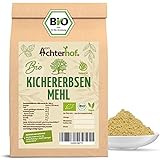 Kichererbsenmehl BIO 250g | geschmacksentbittertes Mehl | glutenfreie Alternative zu Weizenmehl | höchste Bioqualität | leicht nussiger Geschmack | ideal für die vegane Küche | vom Achterhof