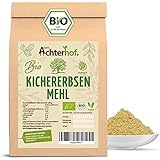 Kichererbsenmehl BIO 500g | geschmacksentbittertes Mehl | glutenfreie Alternative zu Weizenmehl | höchste Bioqualität | leicht nussiger Geschmack | ideal für die vegane Küche | vom Achterhof