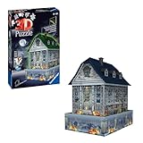 Ravensburger 3D Puzzle 11254 - Gruselhaus bei Nacht - Spukhaus mit LED Beleuchtung und gespenstischen Lichteffekten - Puzzle-Spaß und Dekoration für Halloween Fans ab 8 Jahren