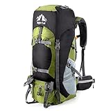 Night Cat Wanderrucksack 70L Rucksack Trekkingrucksack Reiserucksack Herren Damen Atmungsaktiv für Camping Trekking Mountainering Klettern Fahrradreisen