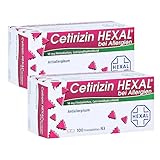 Cetirizin Hexal 2x100 Filmtabletten inclusive einer Handcreme von vitenda - bei Allergien und Heuschnupfen