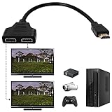 Jewan HDMI Splitter Adapter, Hdmi Splitter 2 Monitore Gleichzeitig 1 auf 2 Wege HDMI Kabel Splitter 1080P HDMI Adapter Stecker auf Dual HDMI Buchse für HDTV HD, Monitor und Projektoren