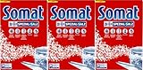 SOMAT 5in1 Spezial-Salz im Vorratspack, Spülmaschinensalz für weiches Wasser, Wasserenthärter für die Spülmaschine wirkt gegen Kalk für glänzende Ergebnisse (3 x 1,2 kg)