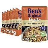 BEN’S ORIGINAL Ben's Original Express Risotto Fertiggerichte Hühnchen & Pilze, 6 Packungen (6 x 250g)