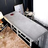 Klappmatratze für Schönheitssalon, 3 Stärken (0,8/1,6/6,1 cm), Memory-Schaum-Tischkissen, quadratisch/rund/trapezförmig, grau, 70 x 185 cm, 4 cm dick