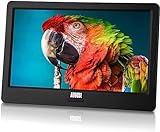 Tragbarer Mini Fernseher - August DA900D - 9 Zoll mit Akku - Portabler hochauflösender LCD TV mit DVB-T2 HD Tuner / EPG / Aufnahmefunktion (PVR) / Multimediaplayer / HDMI-In / USB / Kopfhöreranschluss