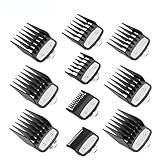 aichilra 10 x Haarschneidemaschine Aufsätze, 10 Größen, Aufschiebekämme für Schermaschine, Haar Clipper Guide Limit Kamm Set,1,5mm bis 25mm Haarschneider Aufsätze für Friseur Salon Werkzeug