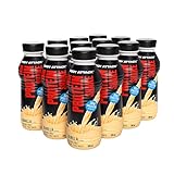 Body Attack High Protein Shake - Vanilla, 12 x 500 ml – Made in Germany - je 50 g Protein - kalorienarmer Protein Shake für Muskelaufbau - Fertigdrink mit Milcheiweiß in 500 ml Flaschen