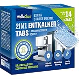 2in1 Entkalkungstabletten für Kaffeevollautomaten - passend für Siemens, Jura, Delonghi und Krups entkalkt und reinigt