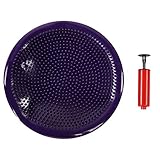 Xolsurg Yoga Balance Pad, weiches Kissen, verdickt, für Knöchelregeneration, mit Pumpe, Farbe Lila