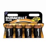 Duracell Batterie Plus Mono D (LR20) 1,5V im 4er Pack
