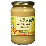 Alnatura Bio Apfelmark mit Banane, Vegan, 360g