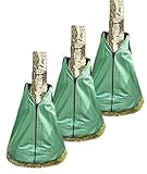 Novatool 3X Säcke für Baumbewässerung 75 Liter Grün Bewässerungsbeutel aus robustem PVC Baumsäcke Bewässerung Baumbewässerung Säcke Wasserbeutel Baum