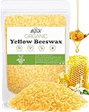 Gelbe Bienenwachs Pastillen 200G/906G/2.3KG, Kerzenwachs für die Kerzenherstellung, Bienenwachs für Kosmetische Produkte, Bienenwachs Bio für Kosmetik für Körper, Hautpflege DIY, Lippenbalsam（200G）