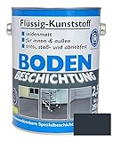 Dynamic24 Flüssig Kunststoff 2,5L Bodenbeschichtung 25m² RAL 7016 Betonfarbe Beton Beschichtung (Anthrazitgrau)