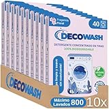 Waschmittelblätter (bis zu 800 Wäschen) – Waschmittel Blätter Ökologisch, Hypoallergen, Floralduft, Biologisch Abbaubar, Plastikfrei – Ideal für Empfindliche Haut, Hand- & Maschinenwäsche