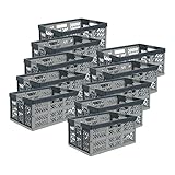 keeeper 10 x Profi-Klappbox ”Ben” (45 Liter/PP/grau-anthrazit)
