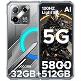 DOOGEE Blade GT Pro 5G Outdoor Smartphone mit LED Lichteffekte, 32GB+512GB/2TB TF DDR5, Dimensity 7050, 6.72' FHD+120Hz, Android 14 Outdoor Handy Ohne Vertrag,100MP+32MP/ 5800mAh/Fingerabdruck/NFC