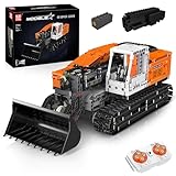 Mould King 17054 Technik Bulldozer Bausteine, APP Fernbedienung Raupen Teleskoplader mit Motoren Bausätze Spielzeug Geschenke für 14+ Jahre (1423 Teile)