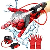 Mineup Wasserpistole mit großer Reichweite, Water Blaster Spielzeug mit Spider Launcher Handschuhe, Kinder Spritzpistole Wasser Set, Water Gun für 4-7 Ans Kinder für Pools, Strände