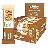 MaxiNutrition Salted Peanut Nussriegel 12x46g - Riegel aus ganzen Nüssen mit 22% Protein, Müsliriegel, vegetarisch, ohne Zuckerzusatz, ohne künstliche Aromen