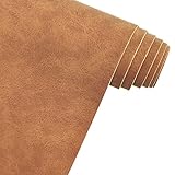 XHT Klassischer Kunstleder-Stoff, 30 x 135 cm, wasserdicht, Kunstleder, für Geldbörsen, Handtaschen, DIY-Projekte, Braun