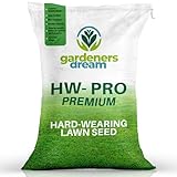 GärtnersTraum 10KG Premium strapazierfähiger Rasensamen - Schnell wachsende Rasensamen für neue Rasenflächen & Reparatur - Deckt bis zu 300m2 für Nachsaat ab.