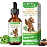 CJXHJY Wurmkur Hund 60ml | mit Probiotika | Natürliche Entwurmungsmittel für Hunde | Wurmtropfen zur Vorbeugung und Bekämpfung von Parasiteninfektionen | Natürliche Formel zur Darmhygiene