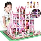 Puppenhaus Traumhaus für Mädchen,Spielzeuge ab 6 Jahren Mädchen,Spielhaus Geschenk Lernspielzeug für Jungen Mädchen…