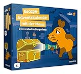 FRANZIS 67169 - Escape Adventskalender mit der Maus - Der versteckte Burgschatz, 24 spannende Rätsel für die Adventszeit, für Kinder ab 7 Jahren