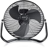 Brandson - Windmaschine Retro Stil 200 Watt - Preisträger 2025 - Ventilator Standventilator 57 cm - Bodenventilator - hoher Luftdurchsatz - stufenlos neigbarer Ventilatorkopf - GS Geprüfte Sicherheit