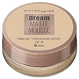Maybelline New York Make Up, Dream Matte Mousse Make-Up, Mattierend, Nr. 20 Cameo