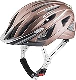 ALPINA HAGA - Stoßabsorbierender, Sicherer & Optimal Anpassbarer Urban Fahrradhelm Mit Integriertem LED-Licht Für Erwachsene, Rose matt, M (51-56 cm)