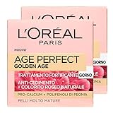2 x L'Oréal Paris Age Perfect® Goldene Age Behandlung Gesichtscreme für den Tag, stärkende Anti-Verblindung mit Polyphenolen für sehr reife Haut – 2 Dosen à 50 ml