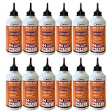 dubaust WOP24 PU Holzleim Polyurethan-Holzklebstoff, hervorragende Feuchtigkeitsbeständigkeit D4, für Hart- und Weichhölzer, schleifbar und überstreichbar, 500g Flasche (12)