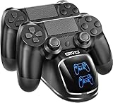 PS4 Controller Ladestation, Playstation 4 Controller Ladestation mit 1,8 Stunden Ladechip, PS4 Charger Dock Staion, Controller Ladestation für Sony Playstation 4/PS4/Pro/PS4 Slim Controller