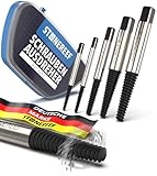 STONE REEF Schraubenausdreher Set Profi [5-teilig aus HSS 4341] - Linksausdreher Set Profi, Ausdreher, Schrauben Ausdrehwerkzeug, Linksdreher Set, Schraubenentferner, Linksbohrer…
