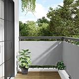 ShGaxin Garten-Sichtschutz Grau 700x75 cm PVC, Zaun Sichtschutz, Sichtschutzstreifen, Balkon Sichtschutz, Zaun Garten, Balkonsichtschutz, Balkon Zubehör - 4005384