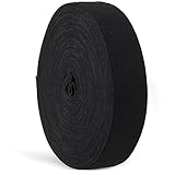 Yolev 10m Gummiband zum Nähen Schwarz 25mm Breit Gummiband Hochelastisches Gestricktes Gummiband für Heimnähen Stoff Bekleidungs Zubehör