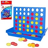 Chennyfun Vier Gewinnt, Vier Gewinnt Spiel Reisespiel, Brettspiel, 4 in Einer Reihe Reihe Vertikales Brettspiel, Strategiespiel für Kinder, Pädagogische Spielzeuggeschenke für Kinder Geeignet