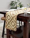 Unique Loom Geflochtener Jute-Teppich – Bengal (30 x 200 cm), naturfarben / elfenbeinfarben