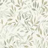xupingjiti Selbstklebende Tapete Blumen Aquarell Blätter und Blumen Wandpapier Selbstklebende Folie Vintage Dekorfolie Möbelfolie Klebefolie PVC Vinyl Wandaufkleber