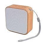 Gatuida Kleiner Lautsprecher Basslautsprecher Radio Lautsprecher Kabelloser Lautsprecher Weiße Soundbar Weißer Lautsprecher Mini-soundbar Ukw-Radio-Lautsprecher USB Kleine Stereoanlage