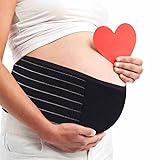 AIWITHPM Bauchband Schwangerschaft Stützgürtel - Bauchgurt für Schwangere - Schwangerschaftsgürtel stützt Taille Becken und Rücken - verstellbar - atmungsaktiv