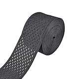 YJFY Gummiband Nähen Elastische Bänder zum Nähen Flache elastische Bänder Atmungsaktives Netz Verwendet für Bondage-Riemen, Röcke, Hosen, Hüftgürtel, etc. (Schwarz, 5 m Gummiband 5cm Breit)