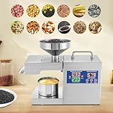 Kommerzielle Ölpressmaschine 2. Generation – Automatische Ölherstellungsmaschine & Extraktor – Geräuscharme BPA-freie Ölmaschine für Haushalt Home820W