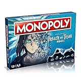 Winning Moves Monopoly Attack on Titan – Brettspiele für Erwachsene, Brettspiele für Kinder, Brettspiele für 2, 2 bis 6 Personen, ab 12 Jahren
