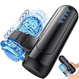 Honeyexp Masturbieren für Männer, Elektrischer Masturbator Sex Spielzeug für die Männer mit 6 Teleskopfunktion und 5 Einstellbaren Geschwindigkeiten 10 Vibrations Masturbatoren Sexspielzeug